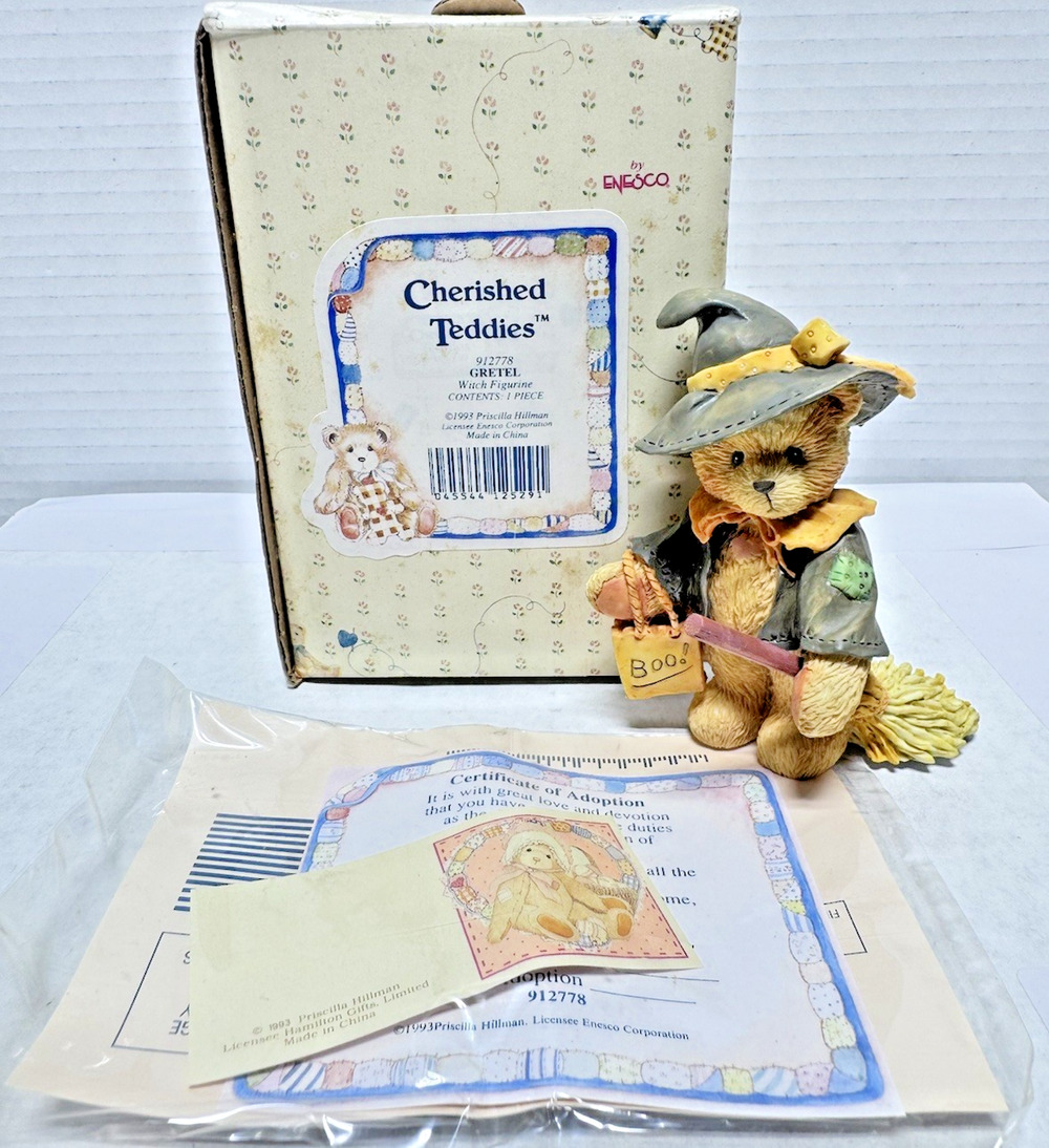 CHERISHED TEDDIES ~912778~ Gretel Witch Figurine Halloween (1993) VINTAGE W/ Box